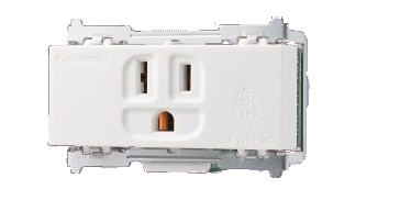 WNF11016W 5.5 mm² 絞線用附接地極插座（白色本體） 原廠圖去背