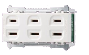 WNF1403W 三插座（白色本體） 原廠圖去背