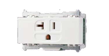 WNF3530W 15A・20A 附接地極插座（白色本體） 原廠圖去背