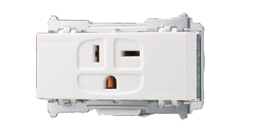 WNF3620W 2P20A 附接地極插座（白色本體） 原廠圖去背