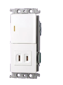 WTRF4306W RISNA 單開關＋單插座組合 原廠圖去背