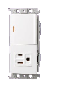 WTRF4308W RISNA 單開關＋接地單插座組合 原廠圖去背