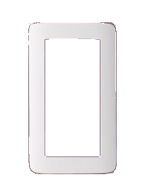 WTRF6101WQ RISNA 開關用蓋板（一連用）｜白色＋銅邊 原廠圖去背