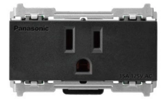 WNF11016MB SO-STYLE 5.5 mm²絞線用接地單插座|霧黑色 原廠產品圖