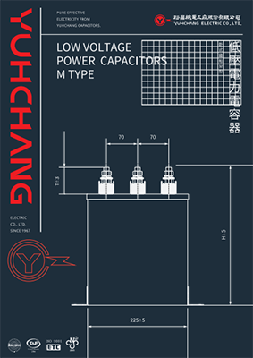 裕昌 乾式鐵殼 M 型低壓電力電容器系列代表圖